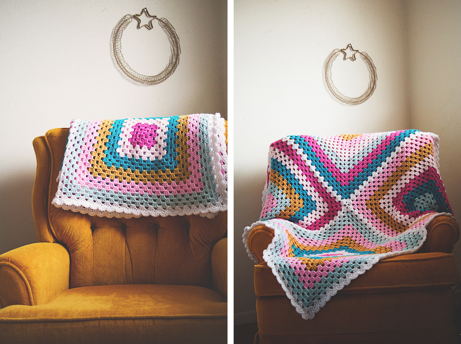 granny four square baby blanket