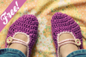 crochet mary jane slippers