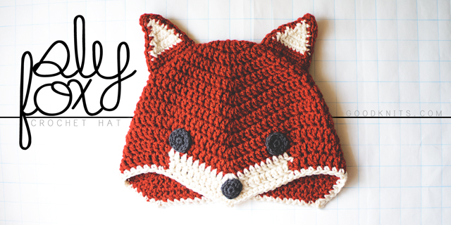 Crochet a fox hat